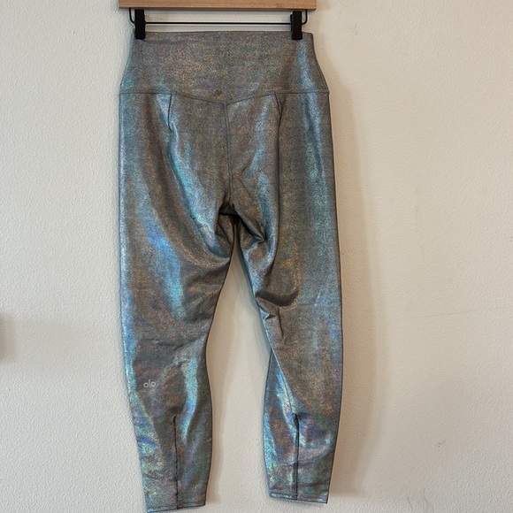 ALO Yoga NWOT High-Waist Shimmer Legging Size Large - Picture 8 of 8